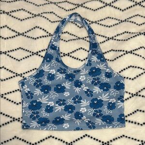 Floral Blue Halter Top